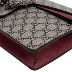 مملوكة مسبقًا حقيبة خصر غوتشي ديونيسوس سويدي بطبعة زهور وكانفاس GG سوبريم 