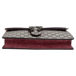 مملوكة مسبقًا حقيبة خصر غوتشي ديونيسوس سويدي بطبعة زهور وكانفاس GG سوبريم 