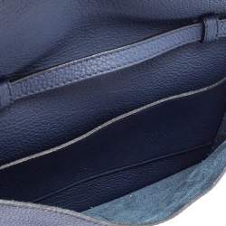 Pre Owned Gucci Navy Blue Leather Jackie Crossbody Bag