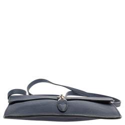 Pre Owned Gucci Navy Blue Leather Jackie Crossbody Bag