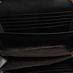 مملوكة مسبقًا محفظة بسلسلة غوتشي مارمونت جي جي جلد مبطن سوداء 