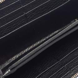 مملوكة مسبقًا Gucci Black Leather Soho Zip Around Wallet