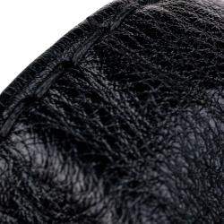 Pre Owned Gucci Black Leather Charlotte Hobo Bag