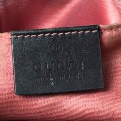 Pre Owned Gucci Black Matelasse Velvet Mini GG Marmont Shoulder Bag