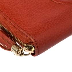 مملوكة مسبقًا Gucci Orange Leather Soho Wallet