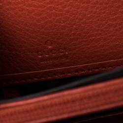 مملوكة مسبقًا Gucci Orange Leather Soho Wallet