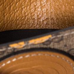 Pre Owned Gucci x Disney Beige/Tan GG Supreme Canvas and Leather Mickey Mouse Card Holder