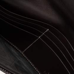 مملوكة مسبقًا محفظة غوتشي هارت تاتو GG سوبريم بني/بيج بحواف جلد لامع بقلاب