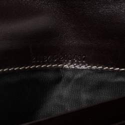 مملوكة مسبقًا محفظة غوتشي هارت تاتو GG سوبريم بني/بيج بحواف جلد لامع بقلاب