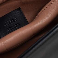 مملوكة مسبقًا Gucci Black Leather Broadway Pearly Bee Shoulder Bag