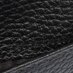 Pre Owned Gucci Black Leather GG Marmont Wallet