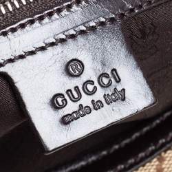 مملوكة مسبقًا Gucci Beige/Black GG Canvas GG Twins Medium Hobo