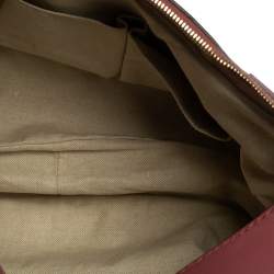 Pre Owned حقيبة هوبو غوتشي سوكي جلد وكانفاس GG وردي / بيج متوسطة