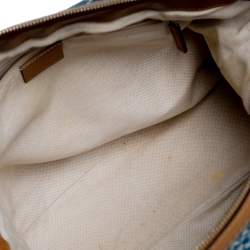 مملوكة مسبقًا حقيبة يد توتس غ وتشي سوكي متوسطة جلد ودينم GG زرقاء