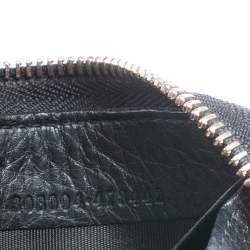 Pre Owned Gucci Black Leather Soho Zip Around Wallet