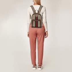 Gucci Beige/Ebony GG Supreme Coated Canvas and Leather Small Ophidia Backpack