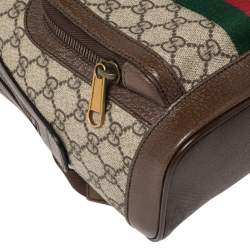 Gucci Beige/Ebony GG Supreme Coated Canvas and Leather Small Ophidia Backpack