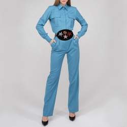 مملوكة مسبقًا Gucci Black Matelassé Velvet GG Marmont Belt Bag