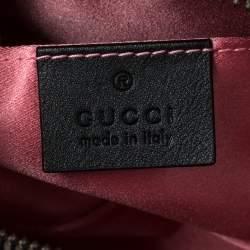 مملوكة مسبقًا Gucci Black Matelassé Velvet GG Marmont Belt Bag