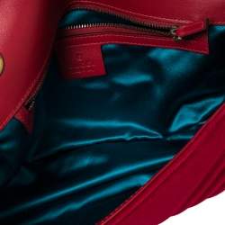 Pre Owned حقيبة كتف غوتشي مارمونت جي جي صغيرة قطيفة ماتيلاس أرجواني