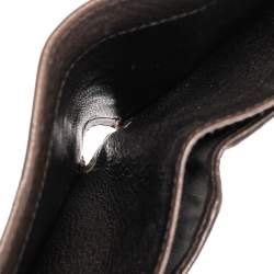 مملوكة مسبقًا Gucci Brown/Beige GG Crystal Babouska Compact Wallet