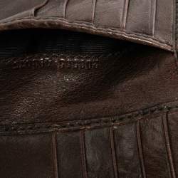 مملوكة مسبقًا Gucci Brown/Beige GG Crystal Babouska Compact Wallet