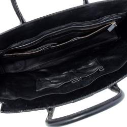 Gucci Black Leather Lady Buckle Tote