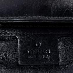 Gucci Black Leather Lady Buckle Tote