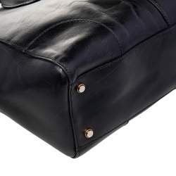 Gucci Black Leather Lady Buckle Tote