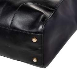 Gucci Black Leather Lady Buckle Tote