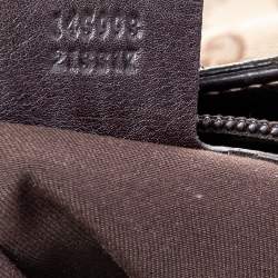 Pre Owned Gucci Beige/Brown GG Canvas and Leather Tote