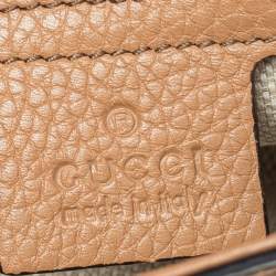 Pre Owned حقيبة كتف غوتشي سوهو جلد بيج بسلسلة