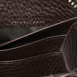 Gucci Beige/Brown Diamante Canvas and Leather 1973 Zip Around Wallet