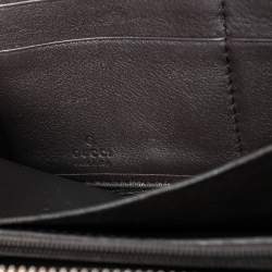 مملوكة مسبقًا Gucci Beige/Brown GG Canvas and Leather Sukey Zip Around Wallet