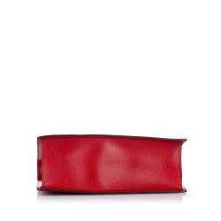 Pre Owned Gucci Red Calf Leather Falena Satchel Bag