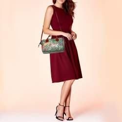 مملوكة مسبقًا Gucci Multicolor GG Blooms Supreme Canvas and Leather Boston Bag