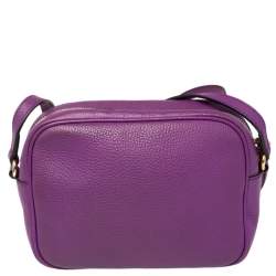 مملوكة مسبقًا Gucci Purple Leather Soho Disco Crossbody Bag