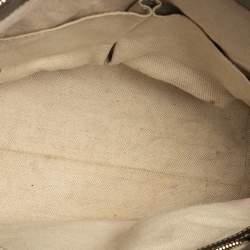 مملوكة مسبقًا حقيبة يد توتس غوتشي ماي فير فيونكة صغيرة جلد وكانفاس GG بيج/ بني داكن  