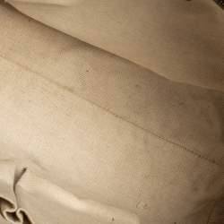 مملوكة مسبقًا حقيبة يد توتس غوتشي ماي فير فيونكة صغيرة جلد وكانفاس GG بيج/ بني داكن  