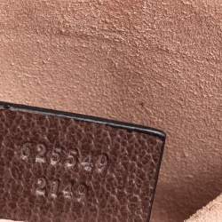 Pre Owned Gucci Beige/Brown GG Supreme Canvas and Leather Ophidia Pouch