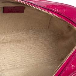 Pre Owned Gucci Pink Patent Leather Small Soho Disco Crossbody Bag
