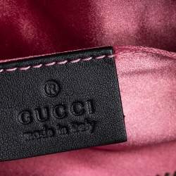 مملوكة مسبقًا Gucci Black Chevron Velvet GG Marmont Belt Bag