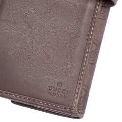 Gucci Purple Guccissima Leather Trademark Continental Wallet