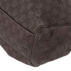 مملوكة مسبقًا حقيبة يد توتس غوتشي "سوكي" جلد غوتشيسيما بنفسجي فاتح متوسطة 