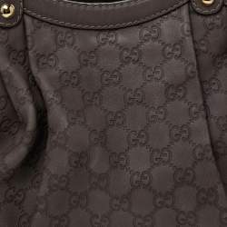 مملوكة مسبقًا حقيبة يد توتس غوتشي "سوكي" جلد غوتشيسيما بنفسجي فاتح متوسطة 