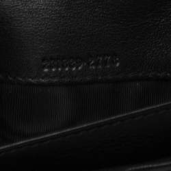Gucci Black Guccissima Leather Charmy Continental Wallet