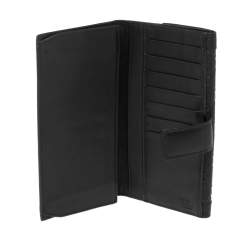 Gucci Black Guccissima Leather Charmy Continental Wallet
