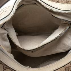 Pre Owned Gucci Beige GG Canvas And Leather Lovely Heart Hobo