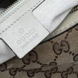 Pre Owned Gucci Beige GG Canvas And Leather Lovely Heart Hobo