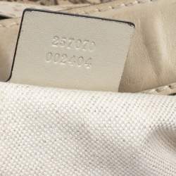 Pre Owned Gucci Beige GG Canvas And Leather Lovely Heart Hobo